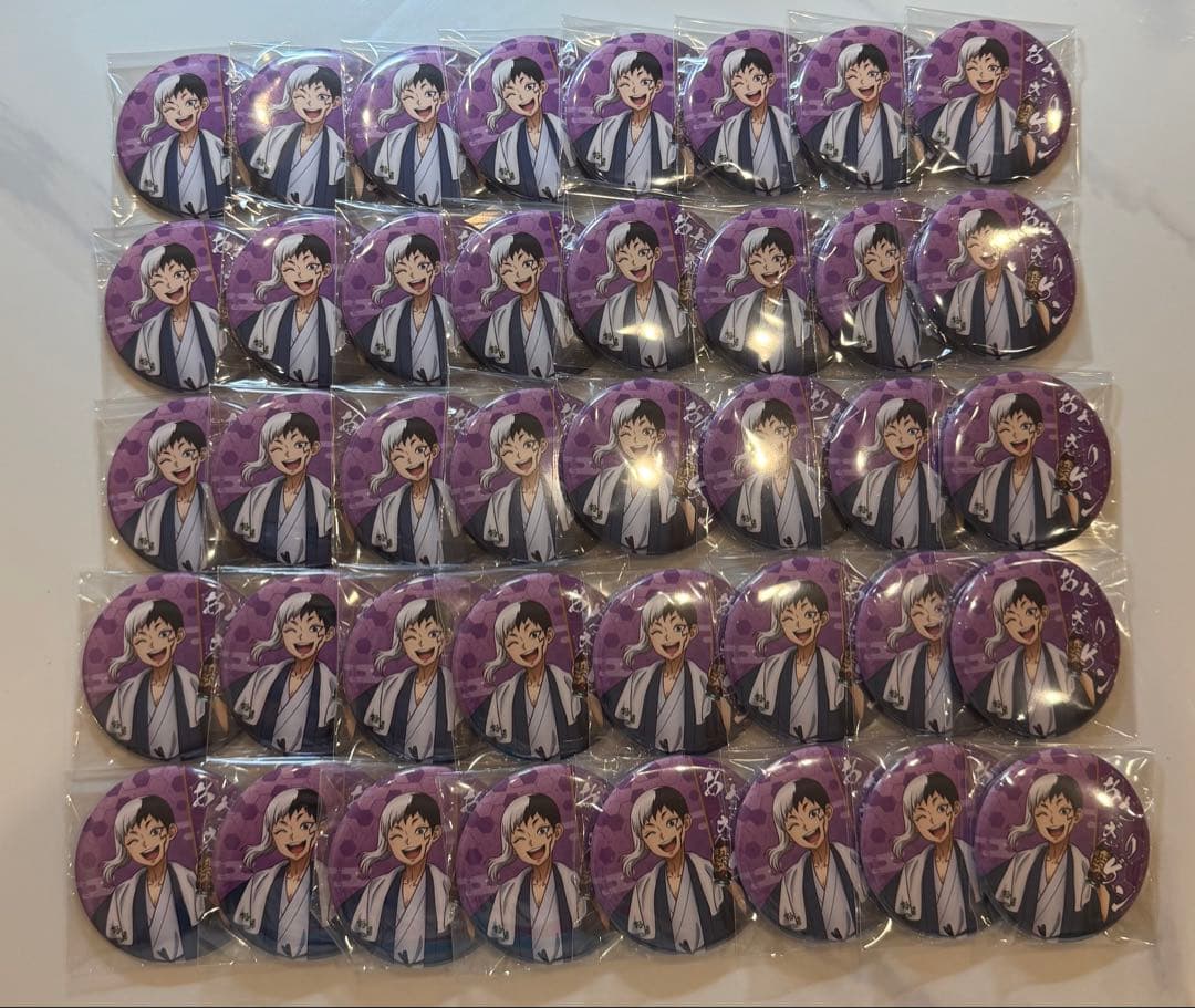 Dr.STONE ドクターストーン あさぎりゲン 缶バッチ