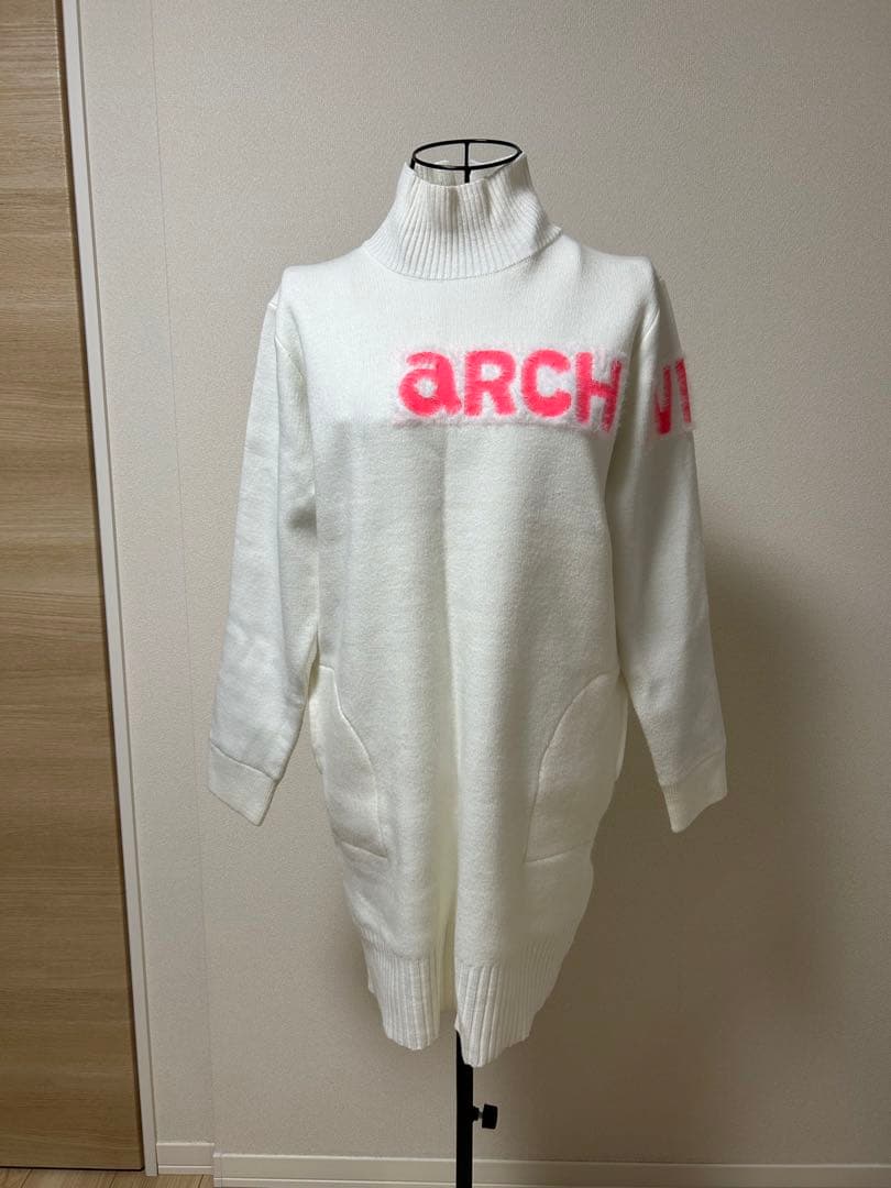 ARCHIVIO アルチビオ ハイネックロゴニットワンピース