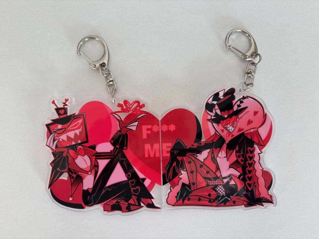 ハズビンホテル バレンタインアクリルキーホルダー　VOX＆ヴァレンティノ