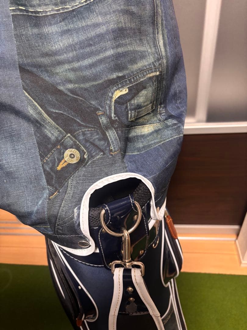 エドウィン ゴルフ EDWIN GOLF キャディバッグ 9型 ジーンズ柄