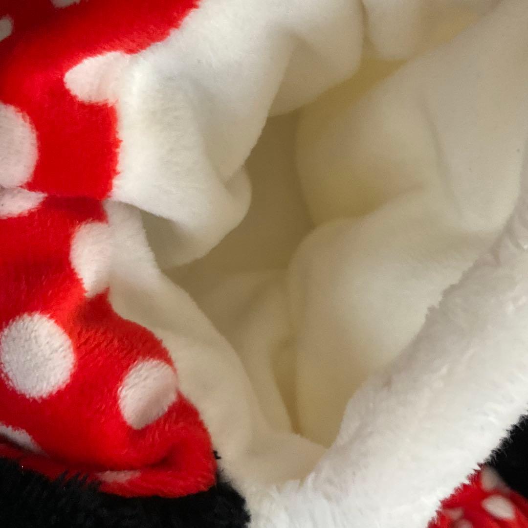 【廃盤】ディズニー　ミニーファンキャップマフラー　ミニーちゃん　被り物