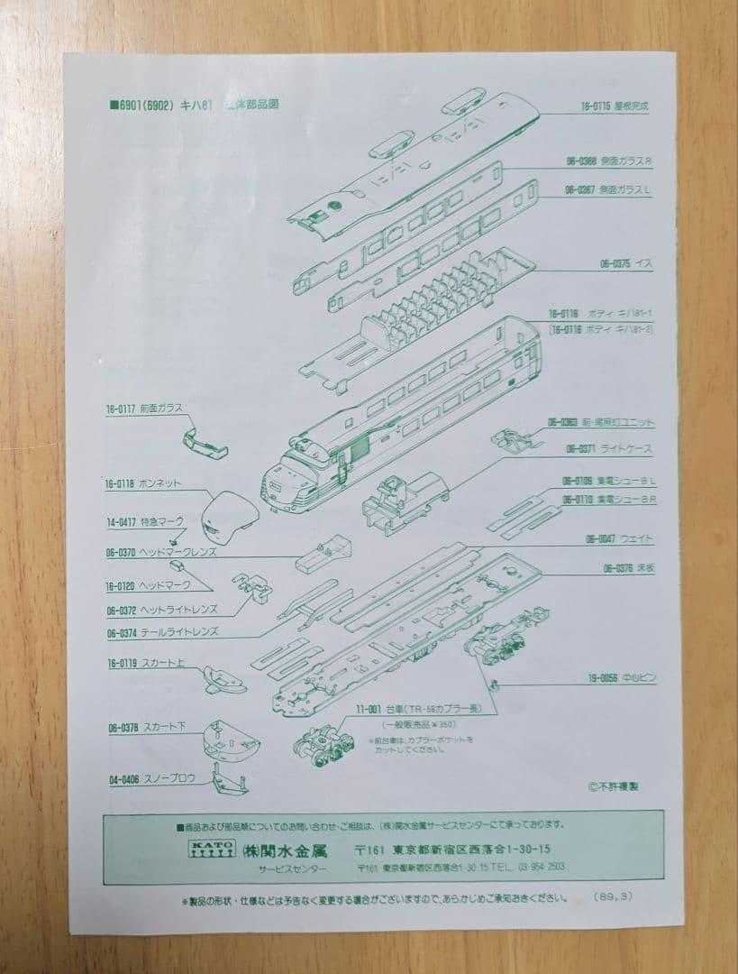 KATO 10-901 Nゲージ 7両編成セット　キハ81系