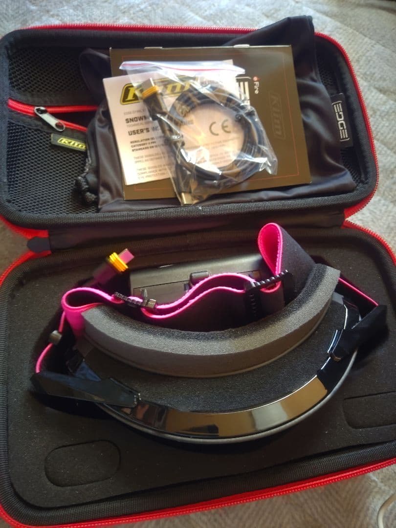 Klim 電熱ゴーグル(ピンク)／EDGE EFIRE GOGGLE