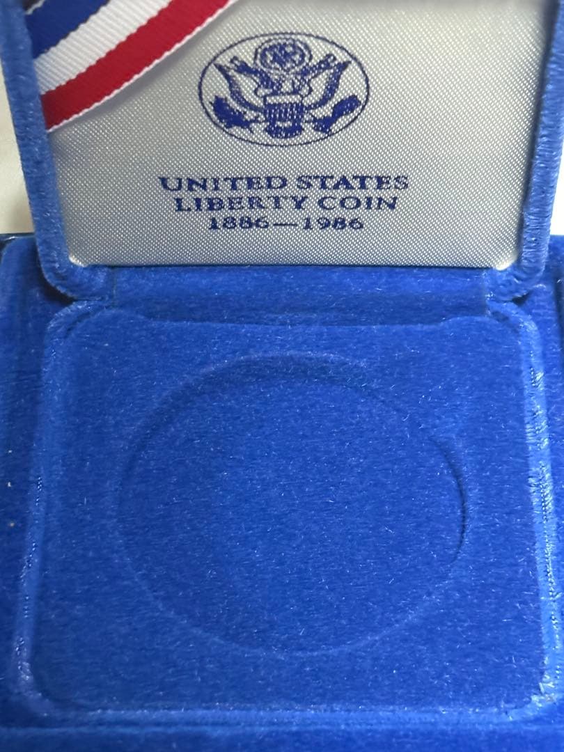 アメリカ合衆国造幣局 1986年リバティ １ドル プルーフ銀貨 保証書付き