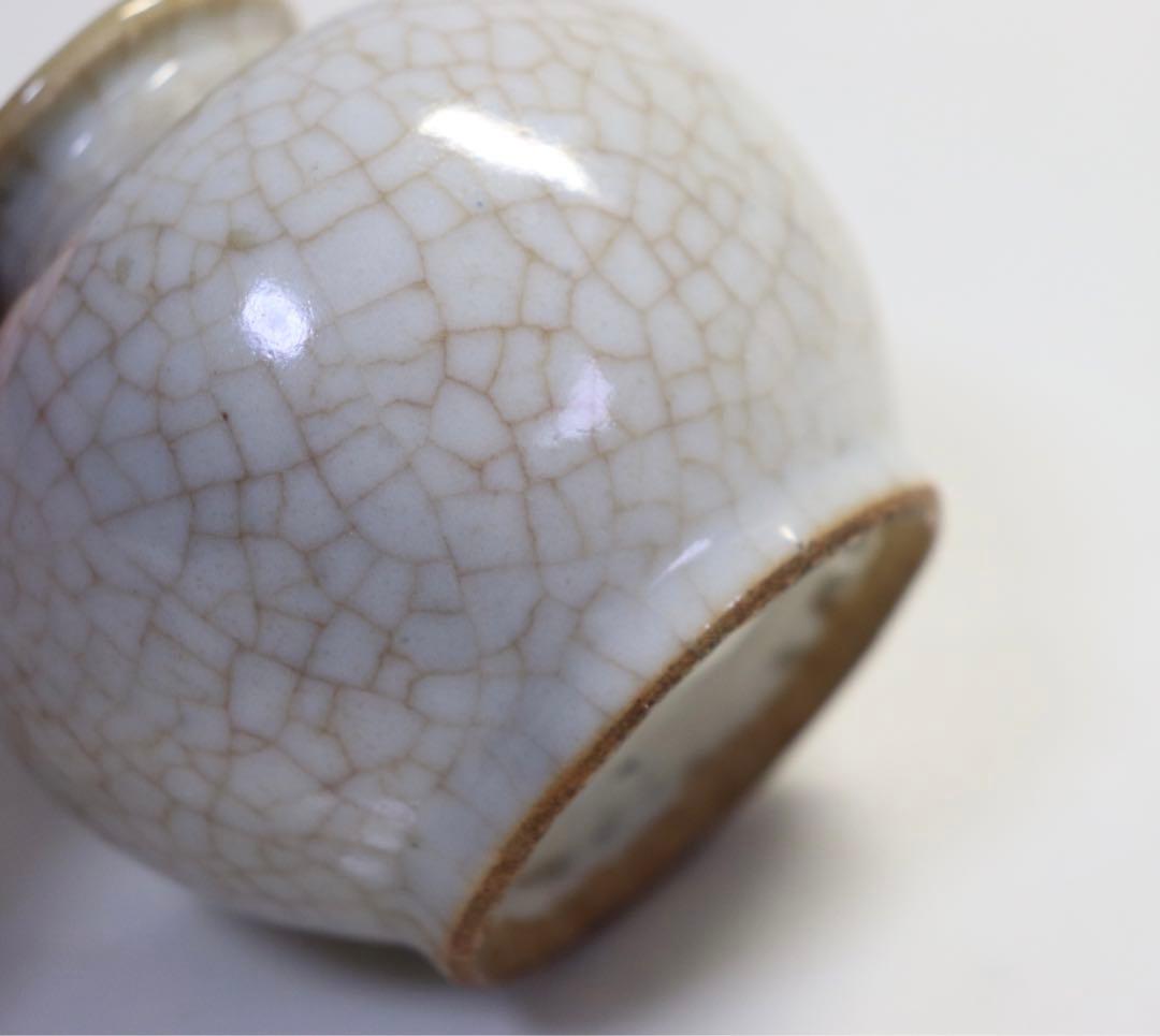 中国　清時代　哥釉水丞　アンティーク　送料込み1123