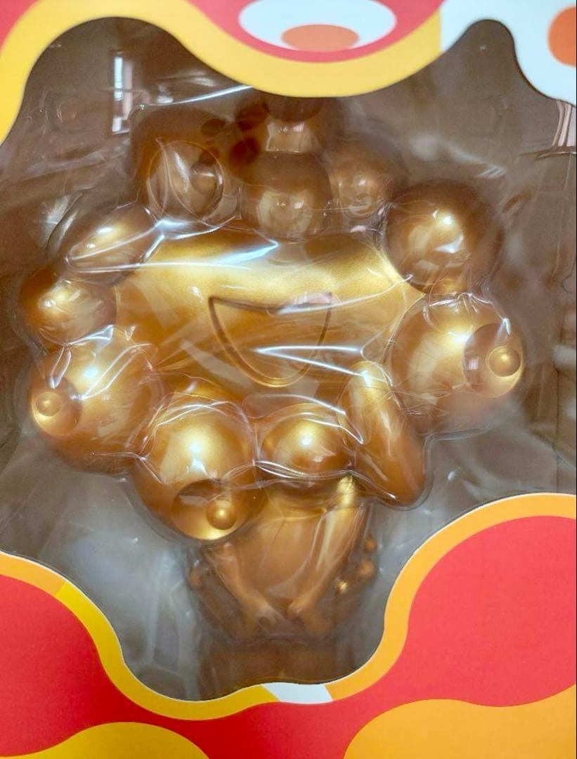 万博 限定 ミャクミャク ソフビ ちょきんばこ ゴールド 貯金箱　金