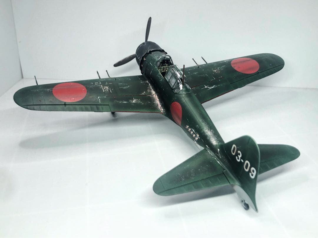 海賊プラモデル屋完成品】TAMIYA 1/48 零戦52型 完成品