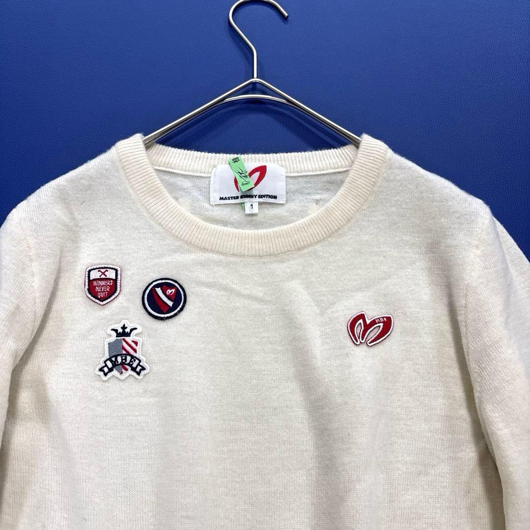マスターバニーエディション　ウールカシミヤ　ニットセーター　1/M ホワイト系
