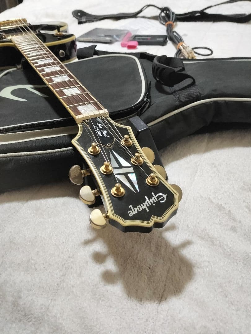 epiphone les paul custom エピフォン レスポール 黒