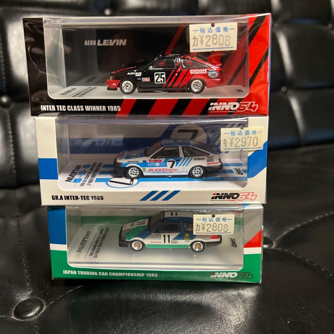 イノモデル 1/64 トヨタ カローラ AE86 レビンGrA 3台セット