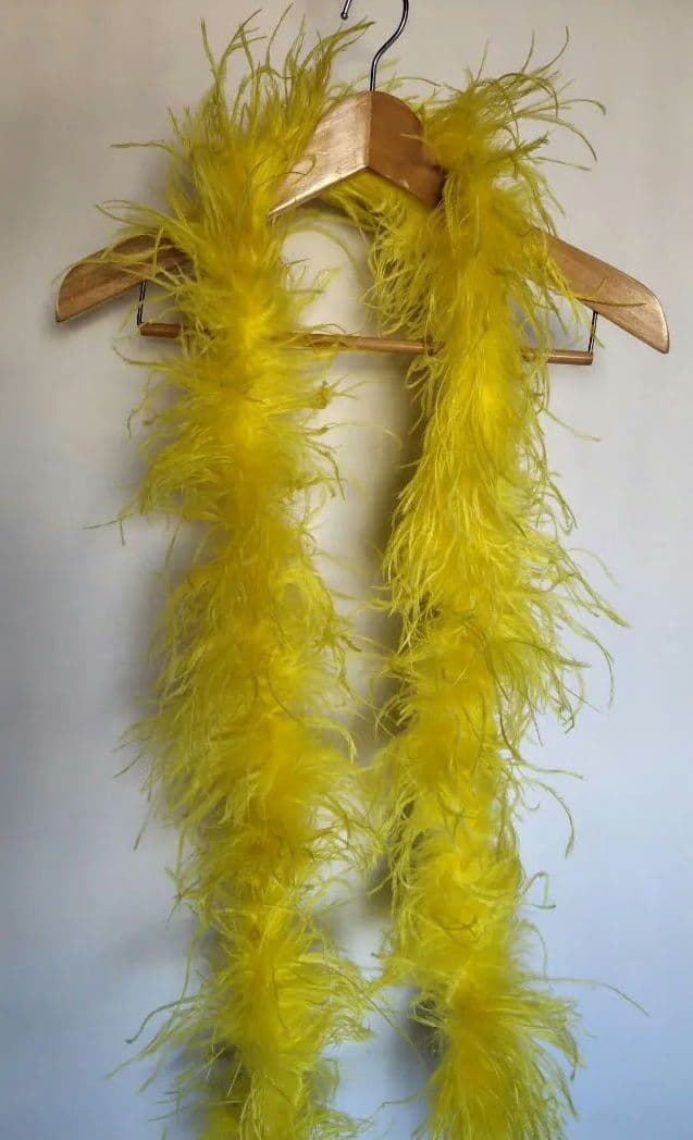 【ツル】3PLY オーストリッチ　黄色