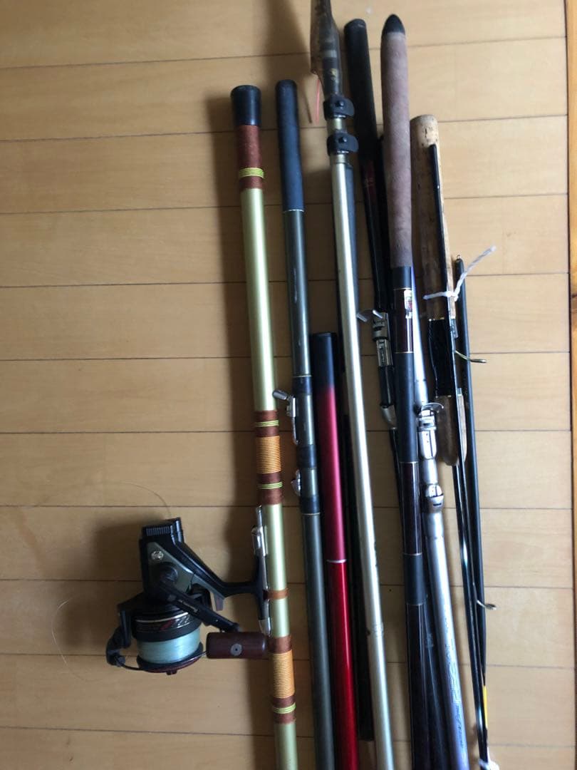 釣竿×9まとめ売り (内1リール付き)