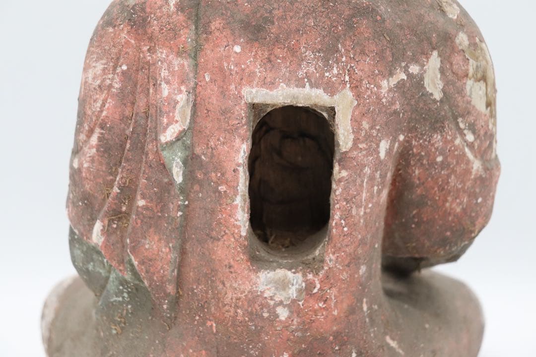 中国　明時代　木造仏像　如来　仏教美術　送料込み1227