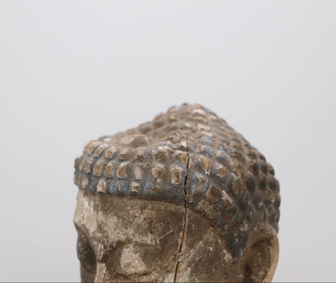 中国　明時代　木造仏像　如来　仏教美術　送料込み1227