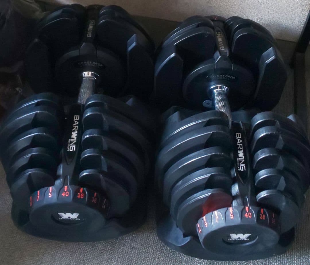 【発送不可直接引取り限定商品】BARWINGダンベル片手 40kg ×2個セット