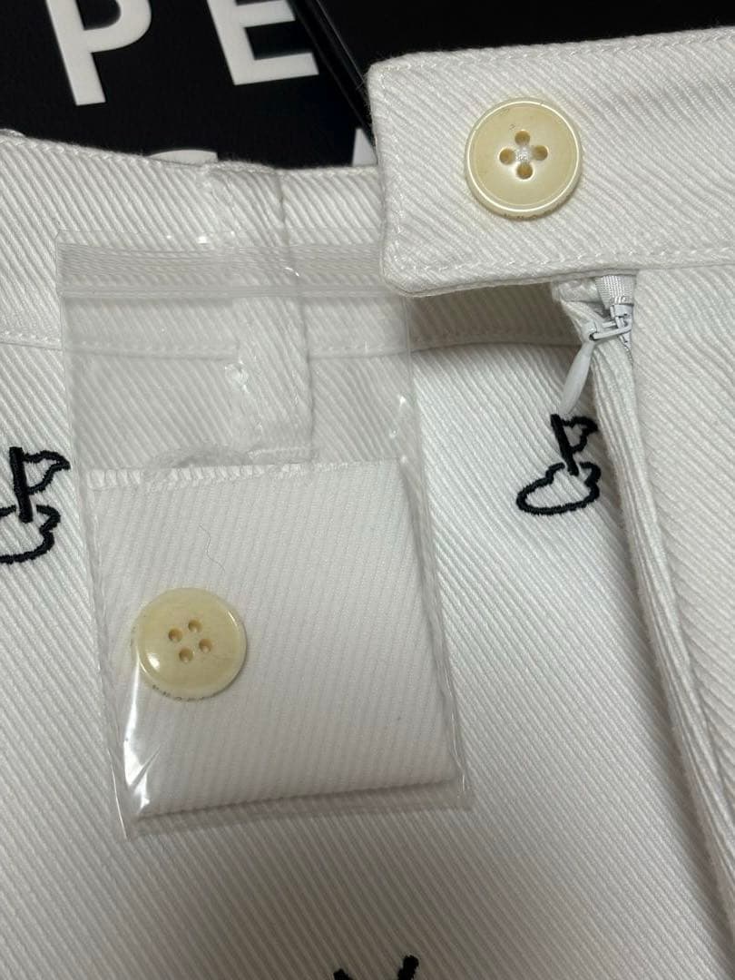 PEARLY GATES 刺繍ショートパンツ ホワイト