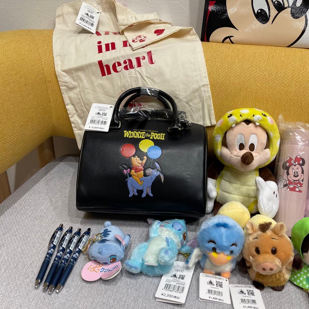 G★ディズニーストア★ラッキーバッグ★19点まとめ売り★ぬいぐるみ★ボストン