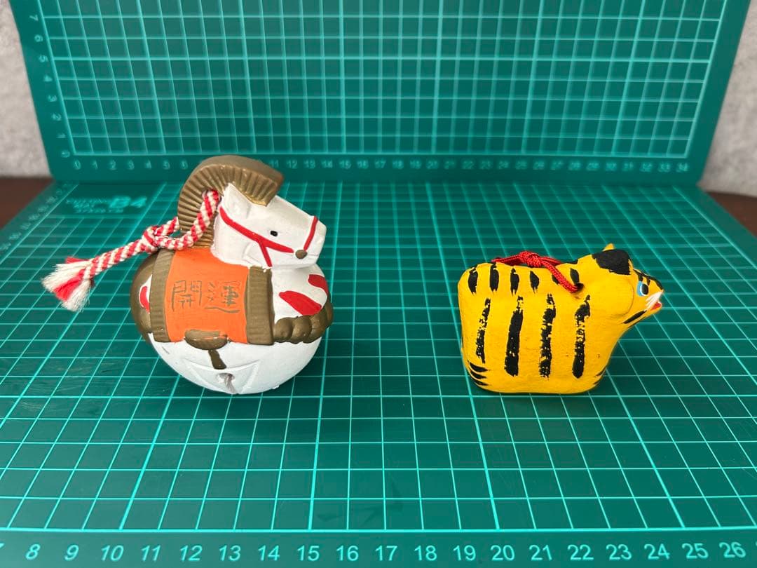 陶器動物置物 10点セット　郷土土産　土鈴など②