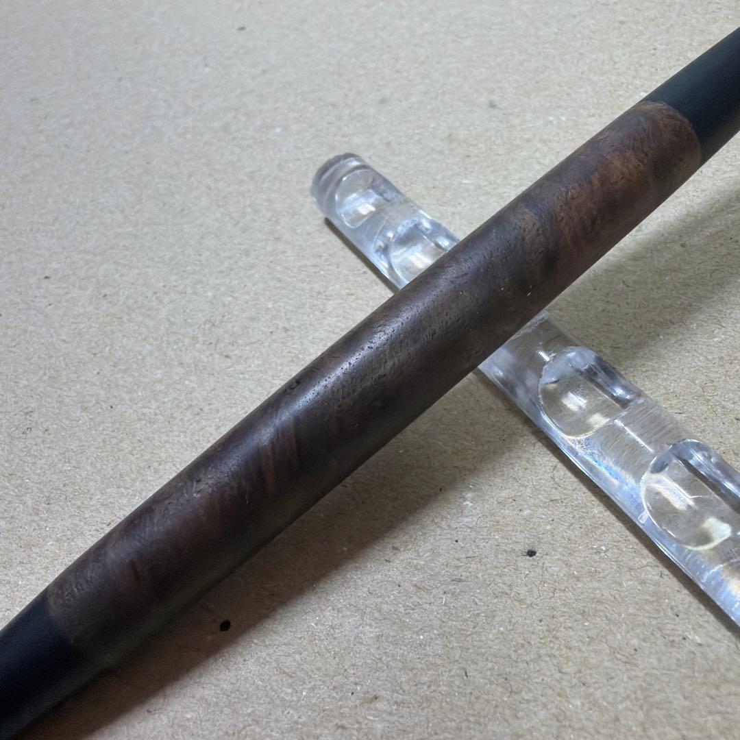 中古品 野原工芸 胡桃 クルミ シャーペン 0.5mm シルバー金具 旧型