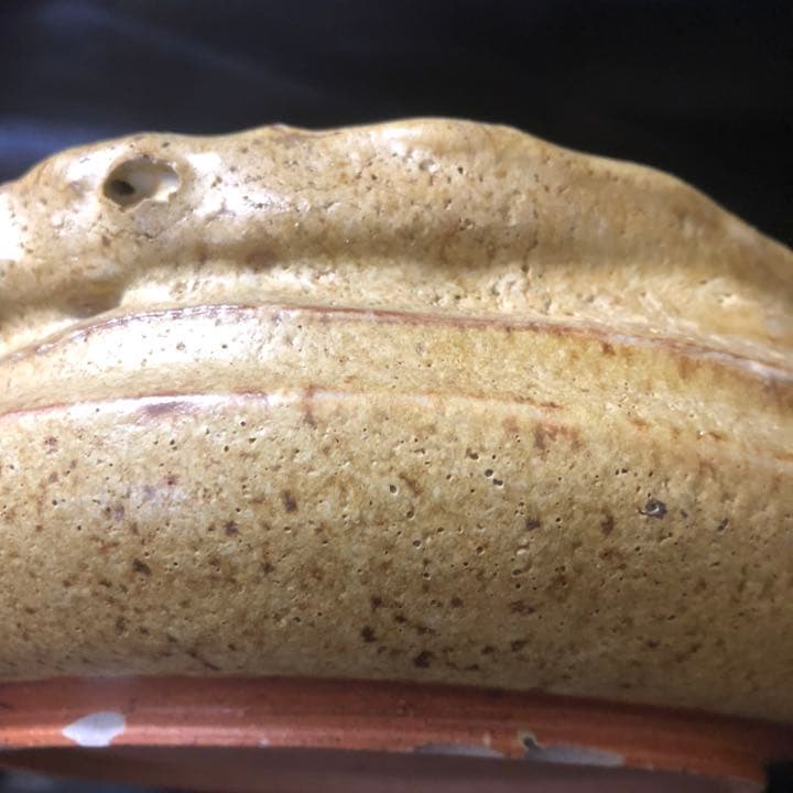 遺品整理◼️蔵のから謎の特大な灰盤？灰皿でしょうか？　名あり、箱あり　共箱　茶道具