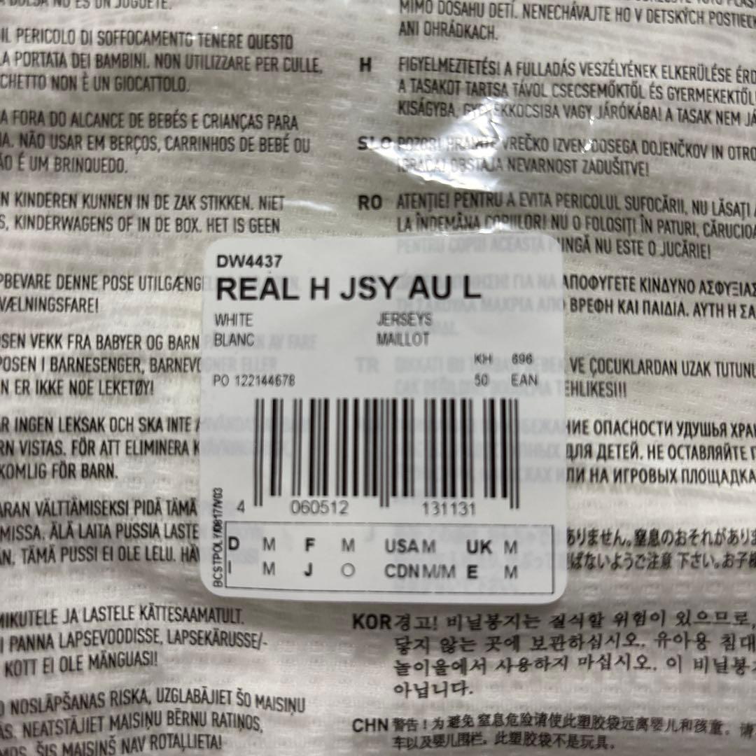 ＊背番号なし レアルマドリード ユニフォーム 19-20 長袖 オーセンティック