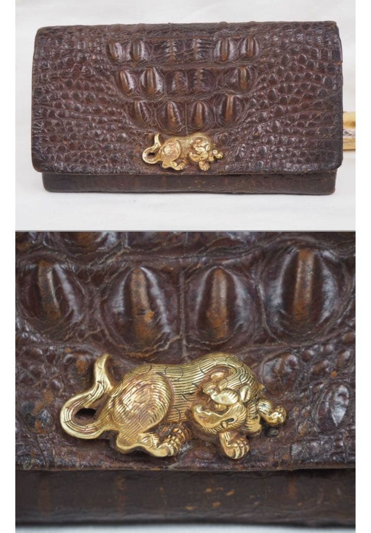 aunkyo送料無料　『正秋』造　本金金具煙草入　銀製象嵌煙管鹿角彫煙管入