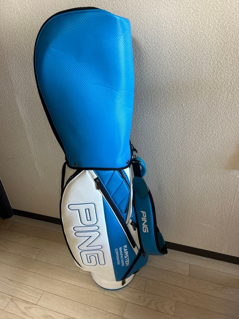 PING マスター キャディバッグ 青白