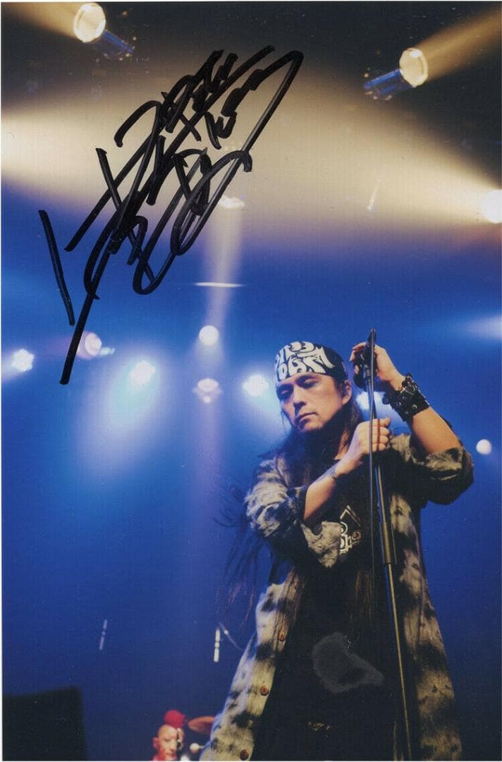 直筆サイン入り写真 上杉昇 SLAM DUNK 世界が终るまでは…  SA鑑定済