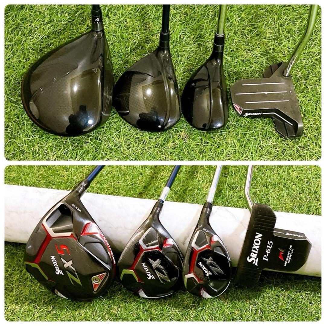 豪華12本 SRIXON ZX5 スリクソン メンズゴルフセット 初心者 右 S