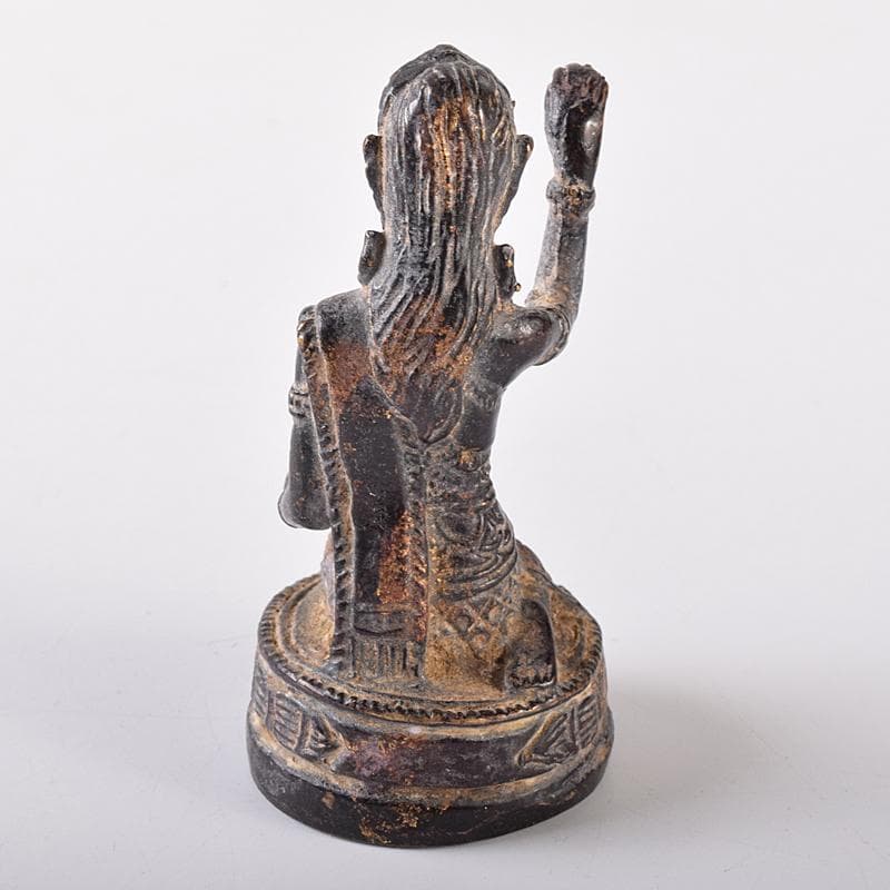 中国　古銅鍍金　チベット仏　仏像　C　8214E