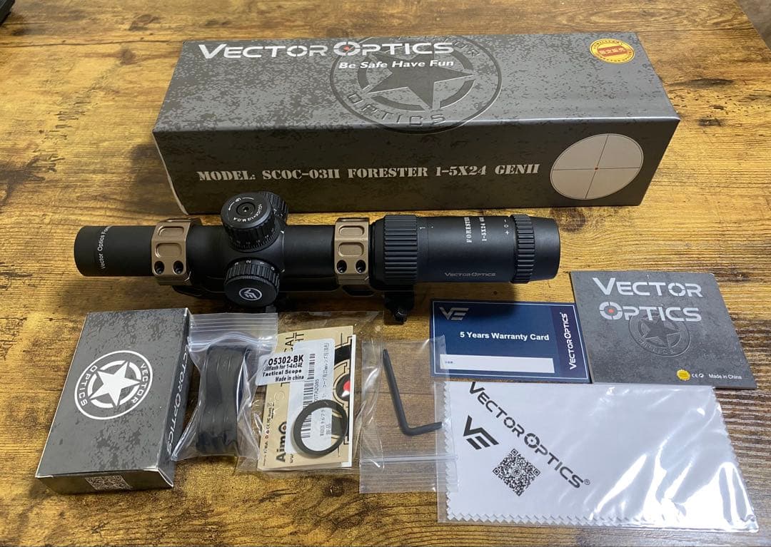 ベクターオプティクス　FORESTER 1-5X24 GENII