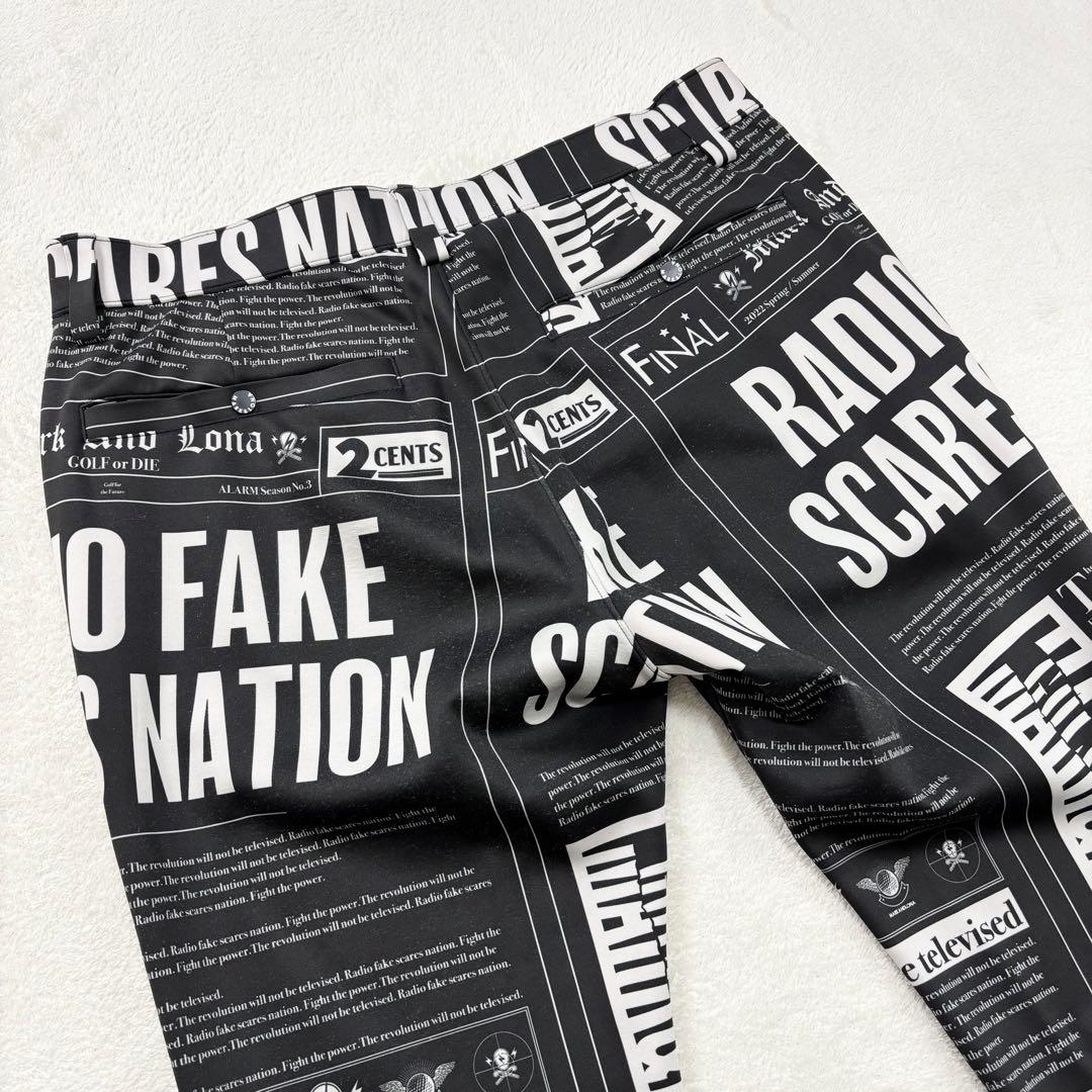 美品 MARK&LONA マークアンドロナ ハイストレッチパンツ サイズ48