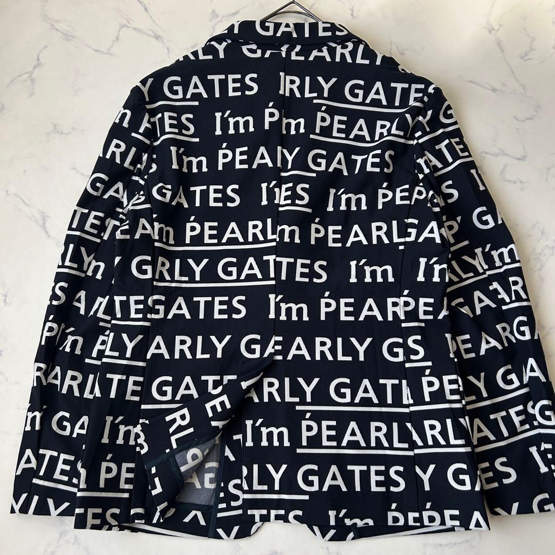 極美品 パーリーゲイツ 近年モデル ジャケット ストレッチ 総柄 テーラード