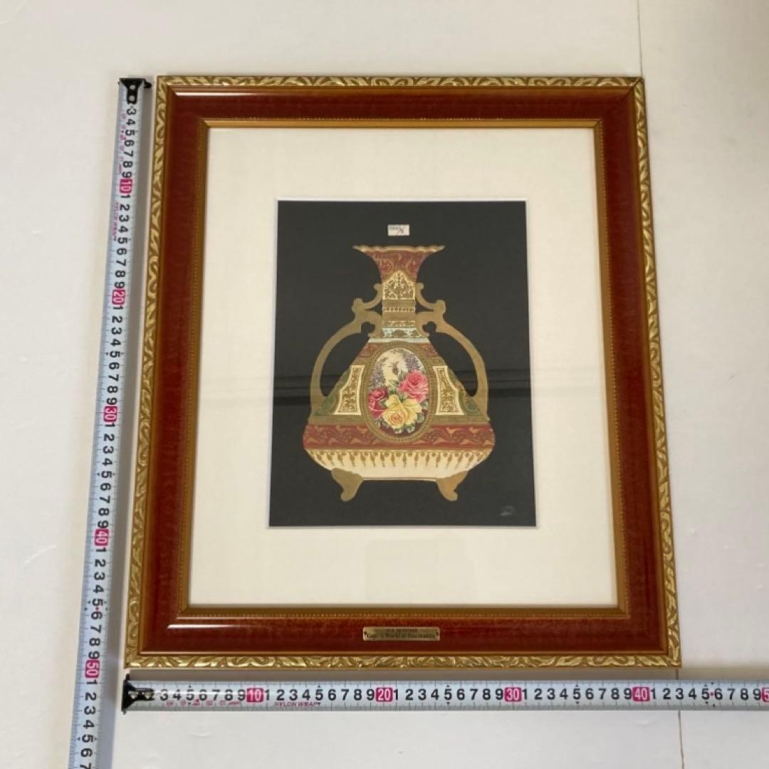 オールド ノリタケ 画帖 複製原画 限定品 シルクスクリーン 額装 レトロ