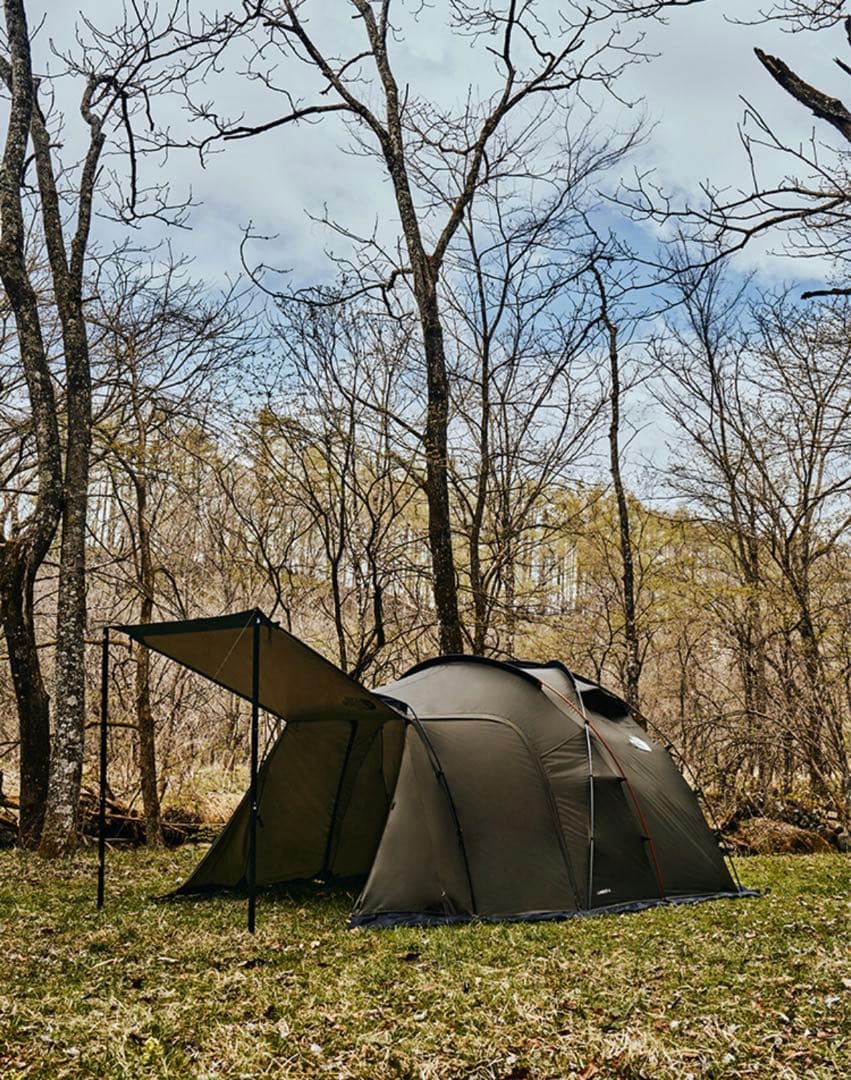 最終値下中【美品】ザノースフェイス ランダー4 キャンプテント オリーブ 前室付