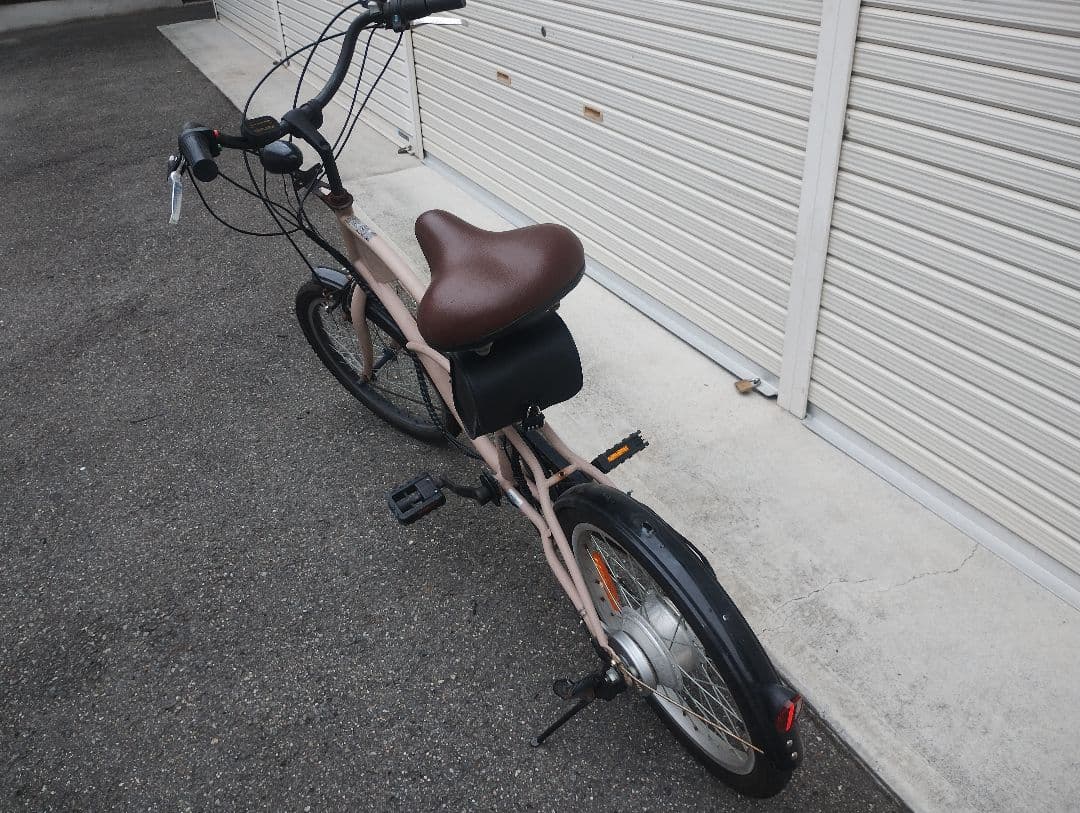 ビーチクルーザー　20インチ　電動　アシスト　自転車　バッテリー新品