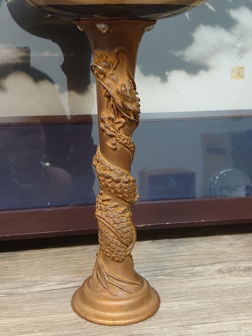 ●開運 龍 龍神 オリジナル龍シンギングボウル スーパー 【龍声】