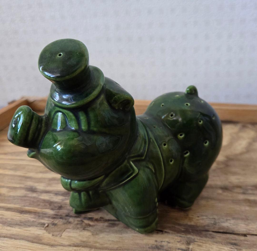 アメリカンヴィンテージ 陶器製 豚型 前菜、パーティー向け 楊子ホルダー