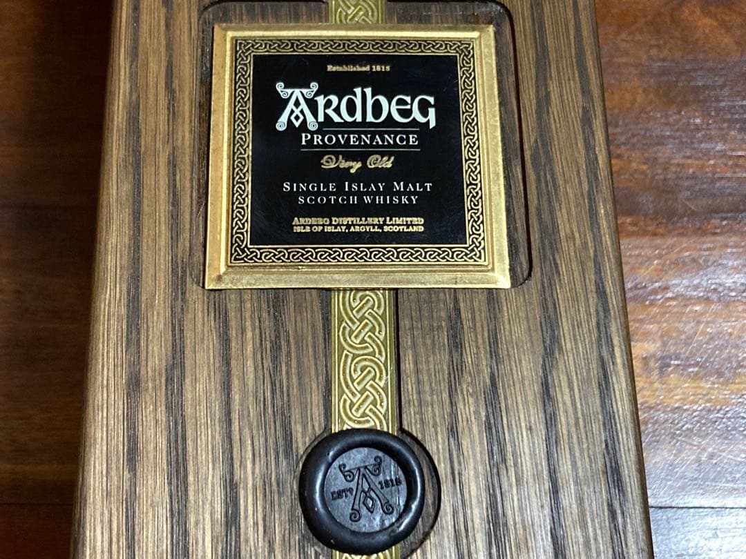 ウイスキー 空瓶 Ardbeg アードベッグ 1974 木箱 プロヴナンス