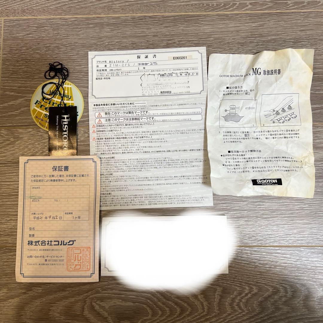 History Z1M-CFS エレキギター/ケース付き　2009年