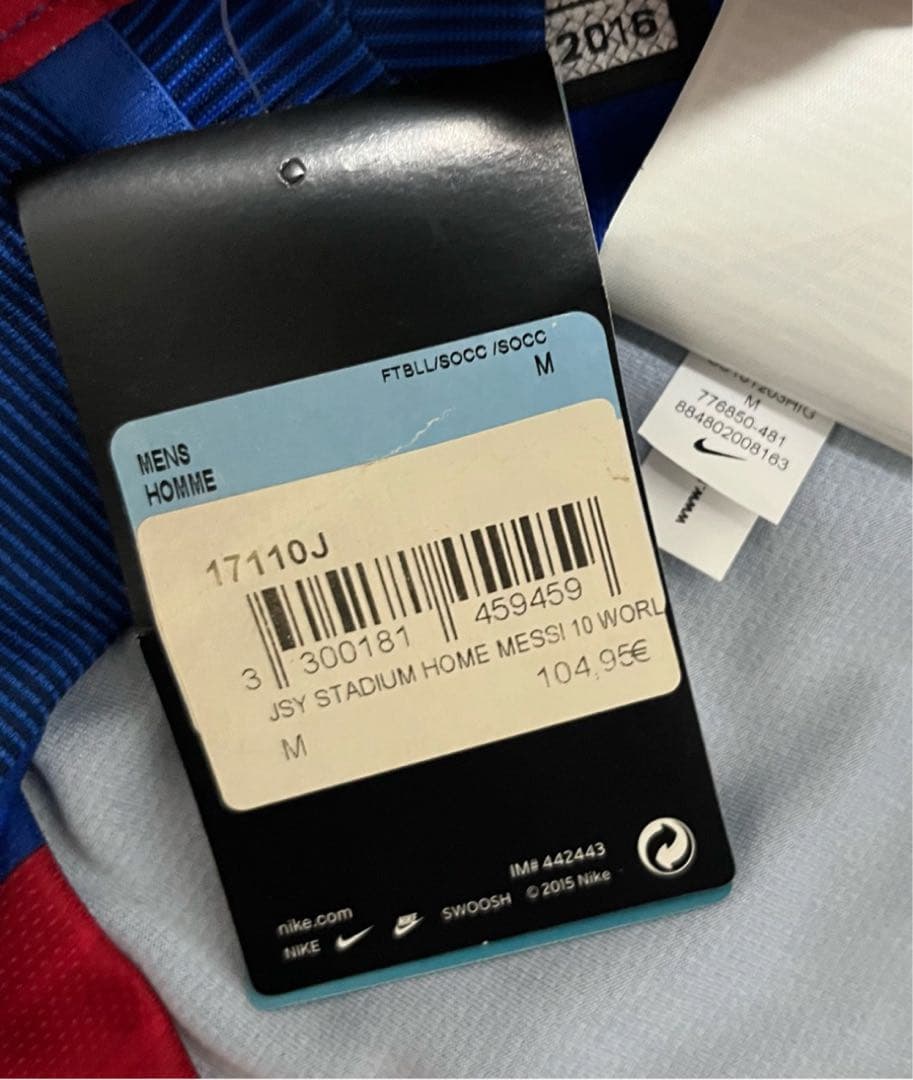 【新品・未使用・紙タグ付】バルセロナ　メッシ　ユニフォーム