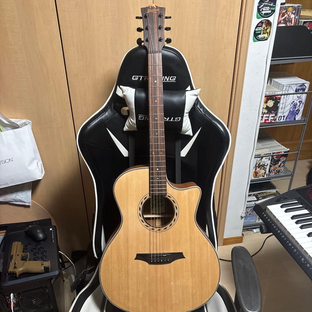 Bromoギター BAT2CE ギグバック 製品保証書付き