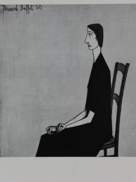 ベルナール・ビュッフェ/71-1950、版上サイン入、希少