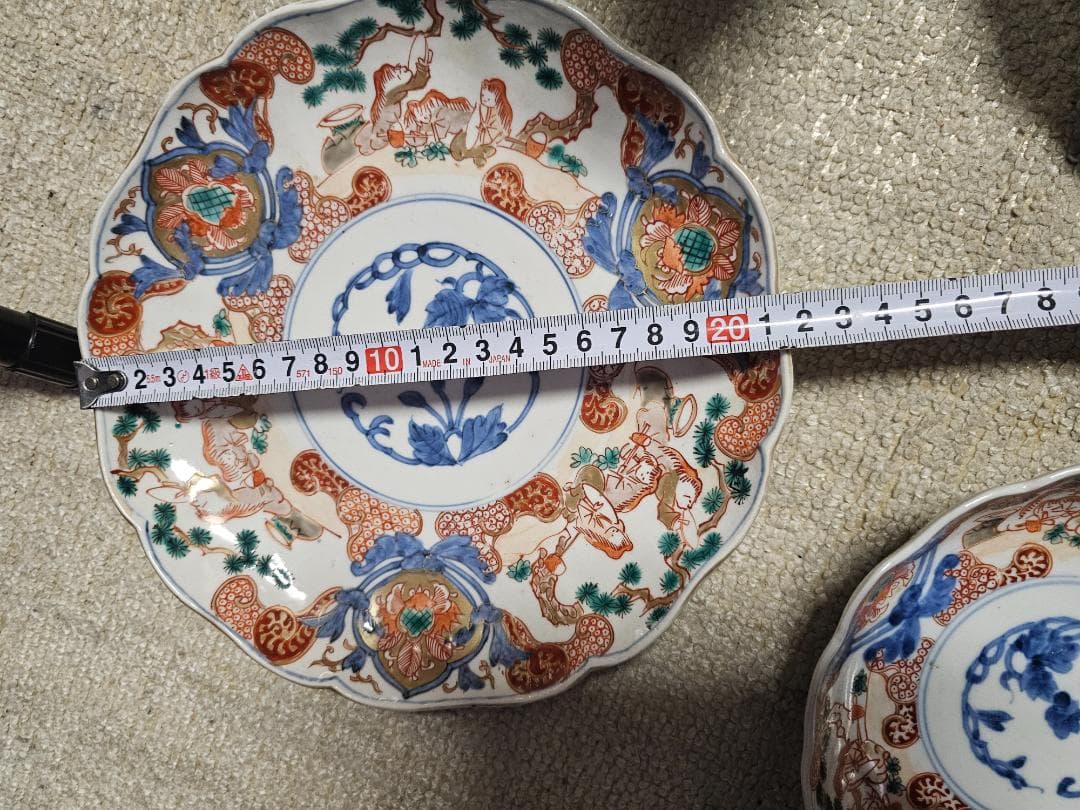 と*も様 年末奉仕 離れ物 幕末明治伊万里 7寸皿2枚 なます皿6客 向付4客