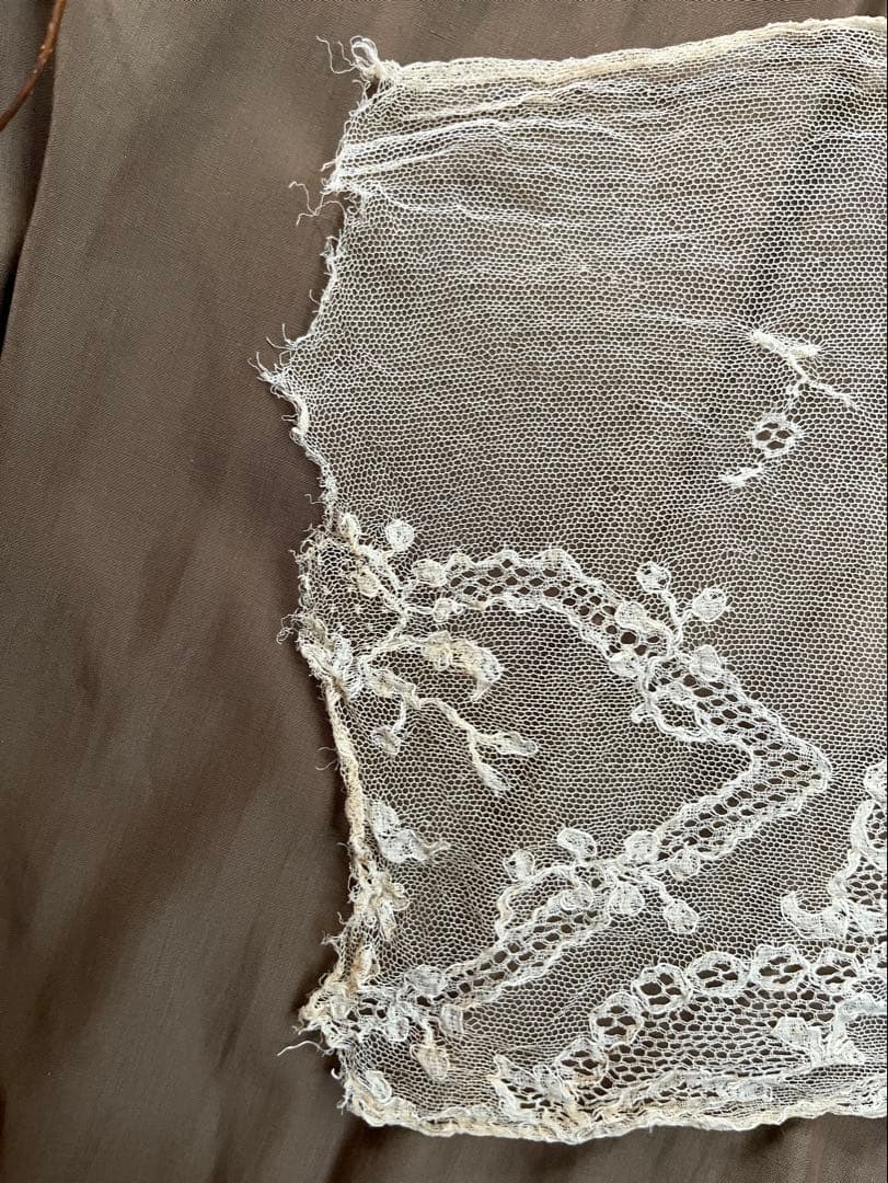 ◆フランスアンティーク｜お宝級の高級レース素材メッシュ編みマリーヌメルヘン