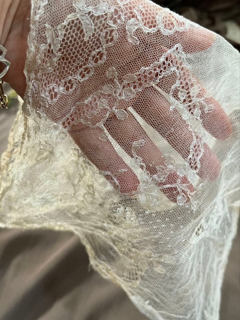 ◆フランスアンティーク｜お宝級の高級レース素材メッシュ編みマリーヌメルヘン