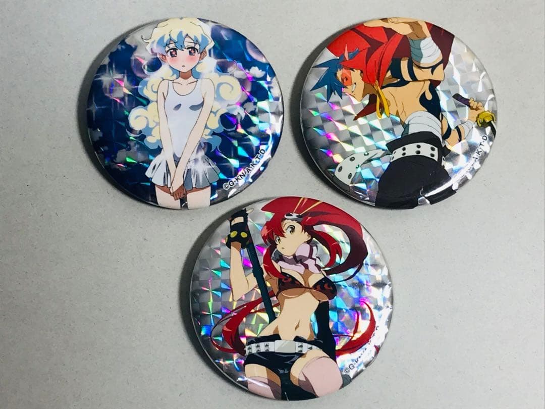 【3点セット】グレンラガン　缶バッジ　シークレット