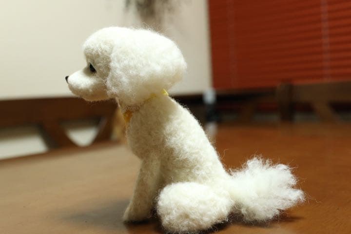 羊毛フェルト　トイプードル