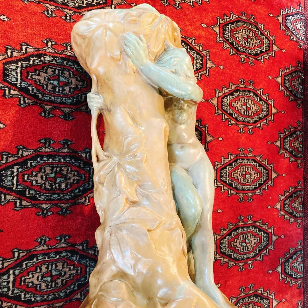 アーネスト・ブシエール　アール・ヌーヴォー　陶芸　美術品　芸術品　アンティーク