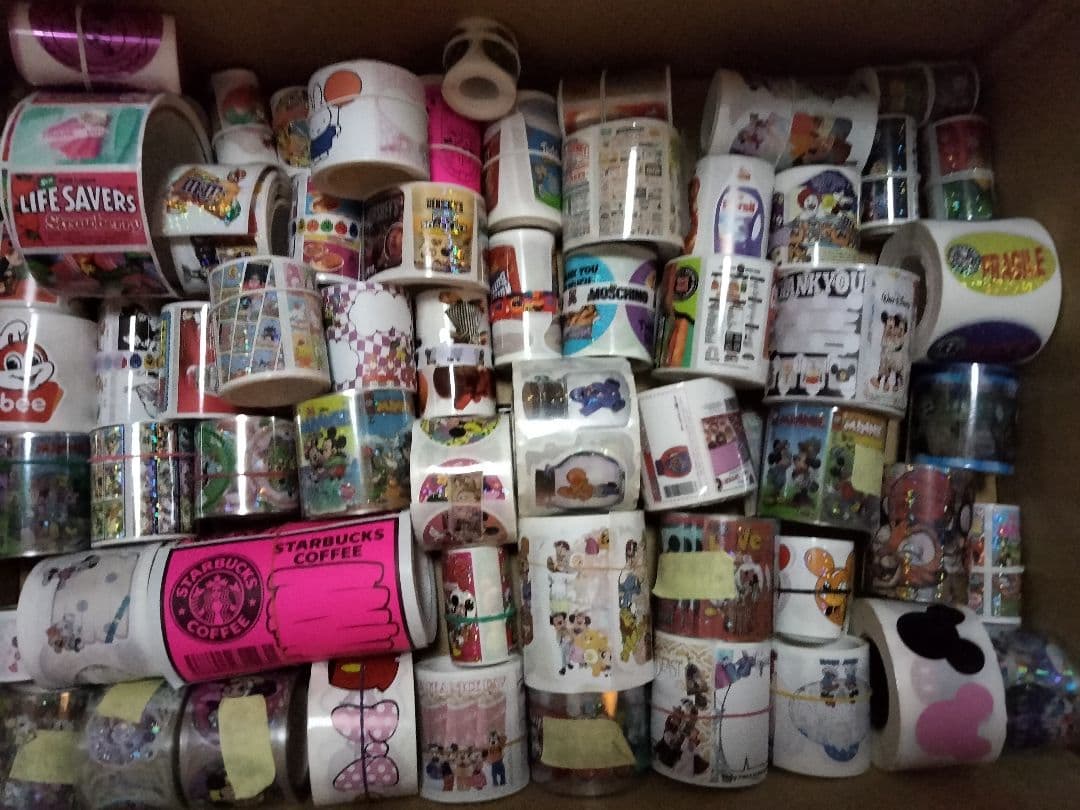 ロールシール、PETテープ　まとめ売り　約107本+メモ等